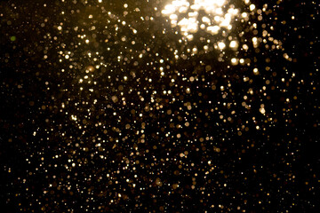 Abstract gold bokeh