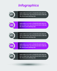 Infographics, banners for web layout.