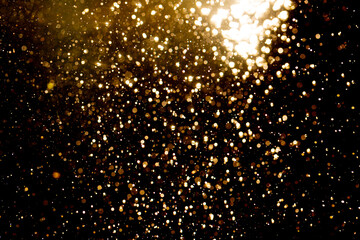 Abstract gold bokeh