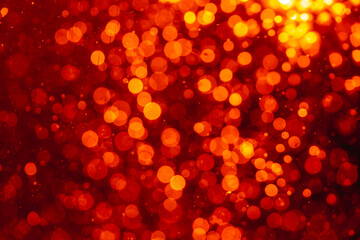 Abstract red winter bokeh