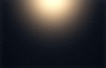 Fototapeta na wymiar Dust blink in glowing top on black background. 