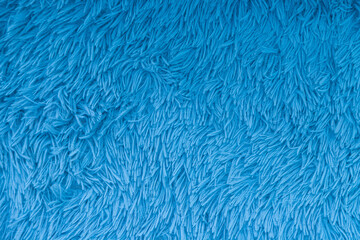 Blue faux fur rug texture