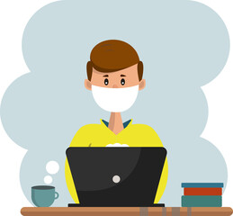 cartoon office worker