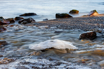 The Serene Wintry Shore