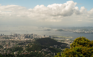 north zone of rio de janeiro view from corcovado