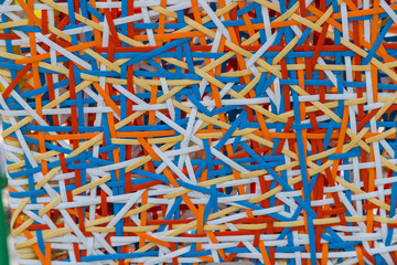 Abstract colorful Artificial rattan pattern