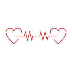 heartbeat health symbol icon