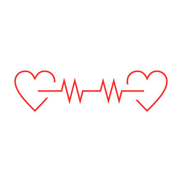 heartbeat health symbol icon