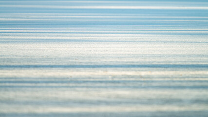Frozen lake Abstract winters background, blurred nature background