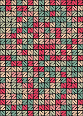 Abstract Geometric Pattern generative computational art illustration