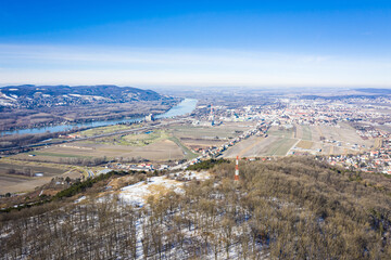 Bisamberg Elisabethhöhe. Peak of the famous hill in Weinviertel region, Lower Austria.