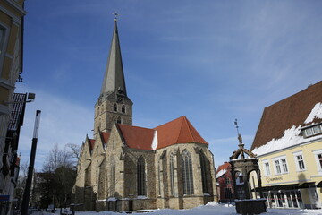 Obraz premium Herford St. Johannis Kirche Neuer Markt