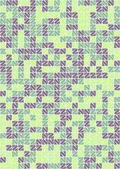 Abstract Geometric Pattern generative computational art illustration