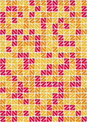 Abstract Geometric Pattern generative computational art illustration