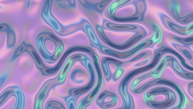3D abstract animation . Smooth liquid shape. Trendy Colorful Fluid Abstraction Flow. Motion design element. 3D render. Seamless loop.