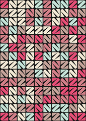 Abstract Geometric Pattern generative computational art illustration