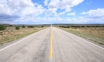 Fototapeta na wymiar Rural road in Arizona, USA