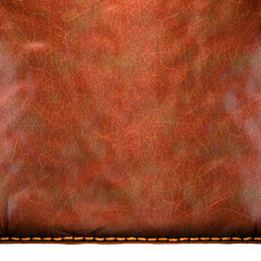Background made of squared leather. 3D