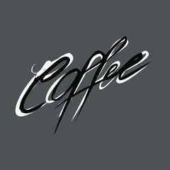 Set for coffee drinking. Coffee set. Coffee pot, porcelain cups, sugar, coffee beans, bamboo cloth, napkins. Pastel browns. Isolated vector objects.