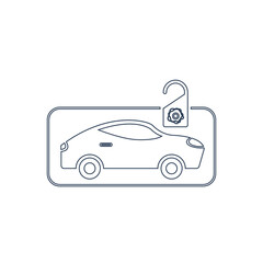 Car insurance icon. car security icon. Fireproof, car care, car wash, gps tracking, lock icon with vector illustration and flat style design.