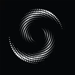 Foto auf Acrylglas Halftone dots in circle form. round logo . vector dotted frame . design element © miloje