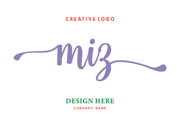 MIZ lettering logo is simple, easy to understand and authoritative