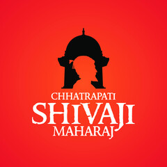 Minimal Logo Symbol and typography of Chhatrapati Shivaji Maharaj Jayanti 