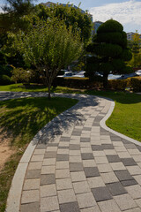 Fototapeta premium South Korea, attractions, architecture and parks of Suwon City