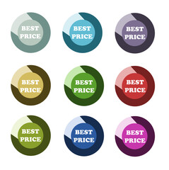 Stamp with best price sign.