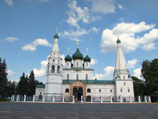 Orthodox Church in honor of Elijah the Prophet, in the city of Yaroslavl, Russia.    