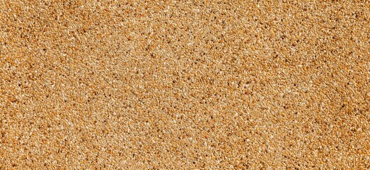 Panorama of brown polished sandstone wall texture and seamless background