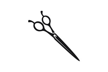 Scissors icon vector illustration. Utensil or hairdresser logo symbol.