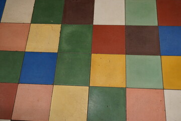 colorful mosaic tiles