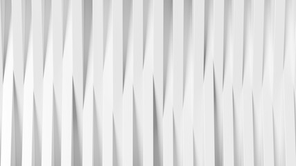 Abstract background made of white long cubes. 3d rendering