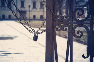 black antique wrought iron fence