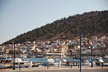 Fototapeta na wymiar A view from Kalymnos, Greek Island