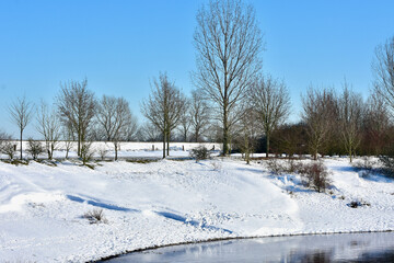 Fototapeta premium Deich bei Xanten
