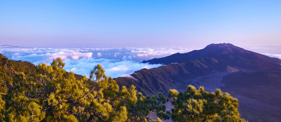 purple hills of La Palma, Canary Islands
