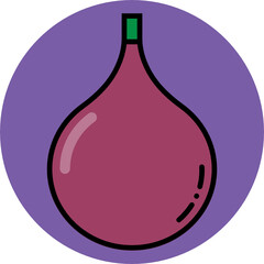 Beetroot Fruit Icon.