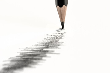 gray graphite pencil strokes paper