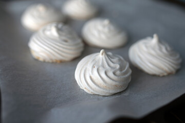 Homemade meringue.