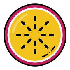 Passion Fruit Icon.