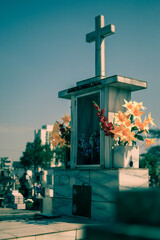 cross in the cemetery
