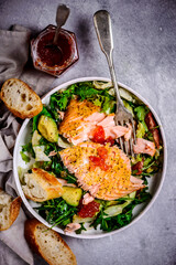 Baked salmon with grapefruit salad .style hugge