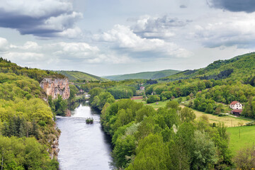 Valley of Lot river, France