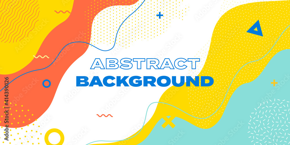 Fototapete Abstract background with wave pattern. Vector creative pattern texture. Color wave template presentation design