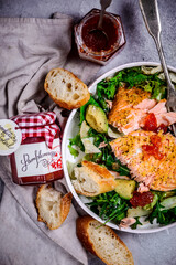 Baked salmon with grapefruit salad .style hugge