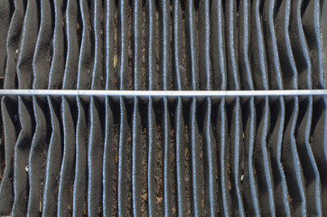 Dirty used car carbon cabin filter 
