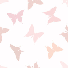 Fototapeta na wymiar Butterfly vector repeat pattern