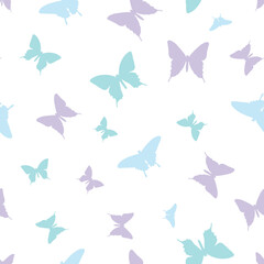 Butterfly vector repeat pattern